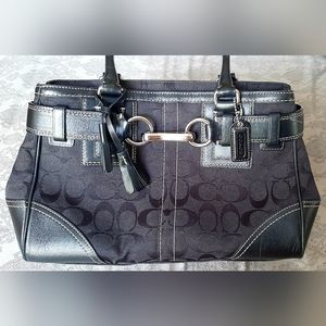 Coach🌻Hampton🌻Signature🌻Medium 🌻Satchel🌻#10245